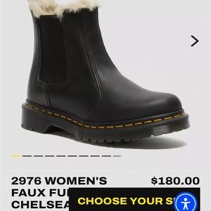 Dr Martin 2976 Sherpa lined Chelsea boot size 7